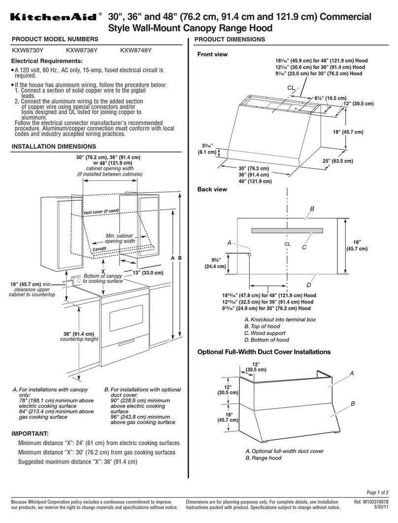 KitchenAid KXW8736Y User manual