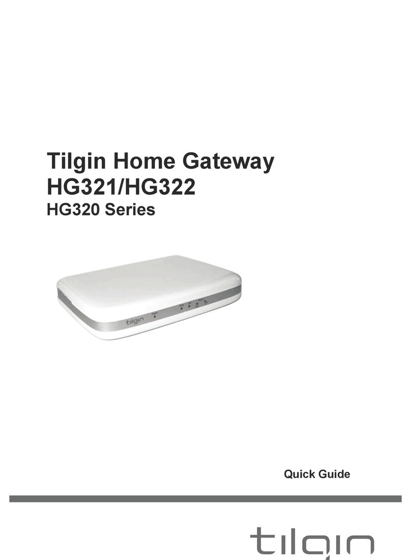 tilgin HG321 quick guide