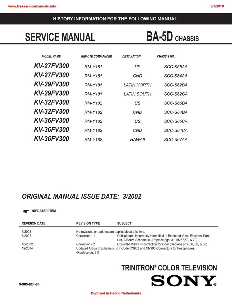 Sony FD Trinitron WEGA KV-27FV300 User manual