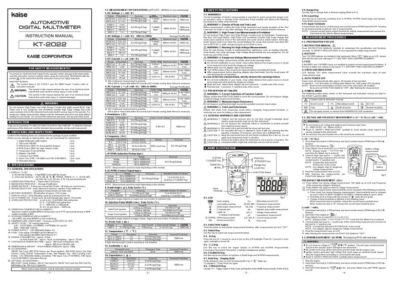 Kaise KT-2022 User manual