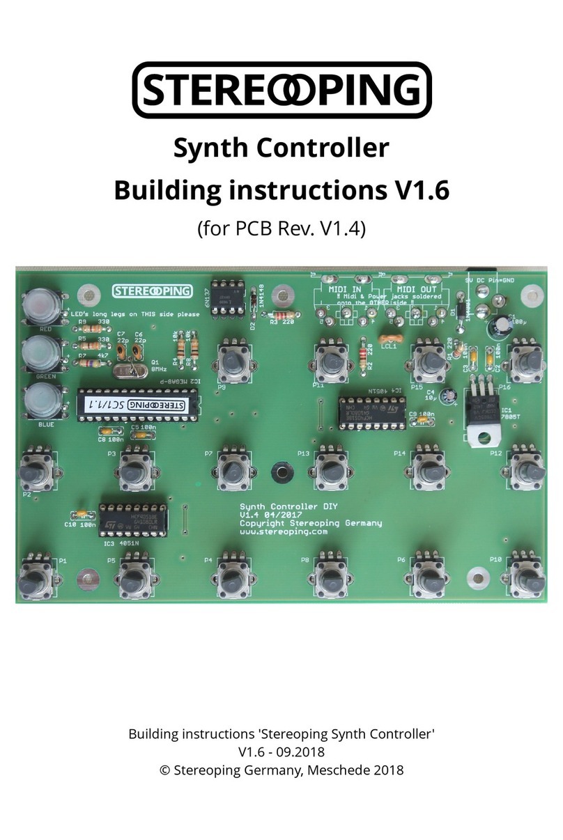 Stereoping Synth Controller Building instructions