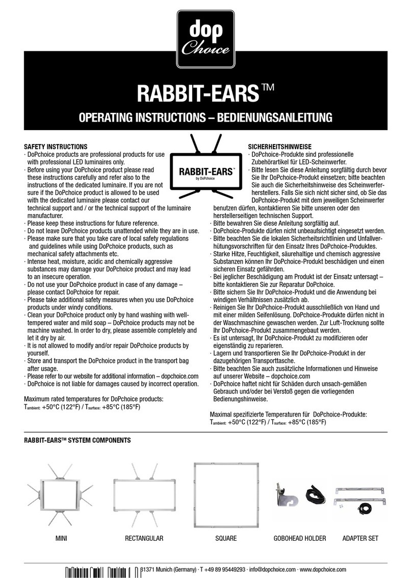 Dop Choice RABBIT-EARS operating instructions