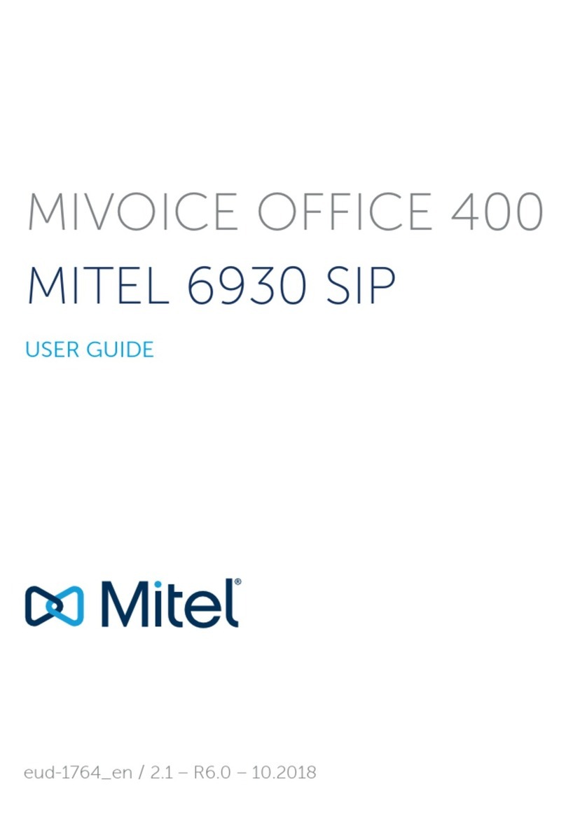 Mitel 6930 SIP User manual