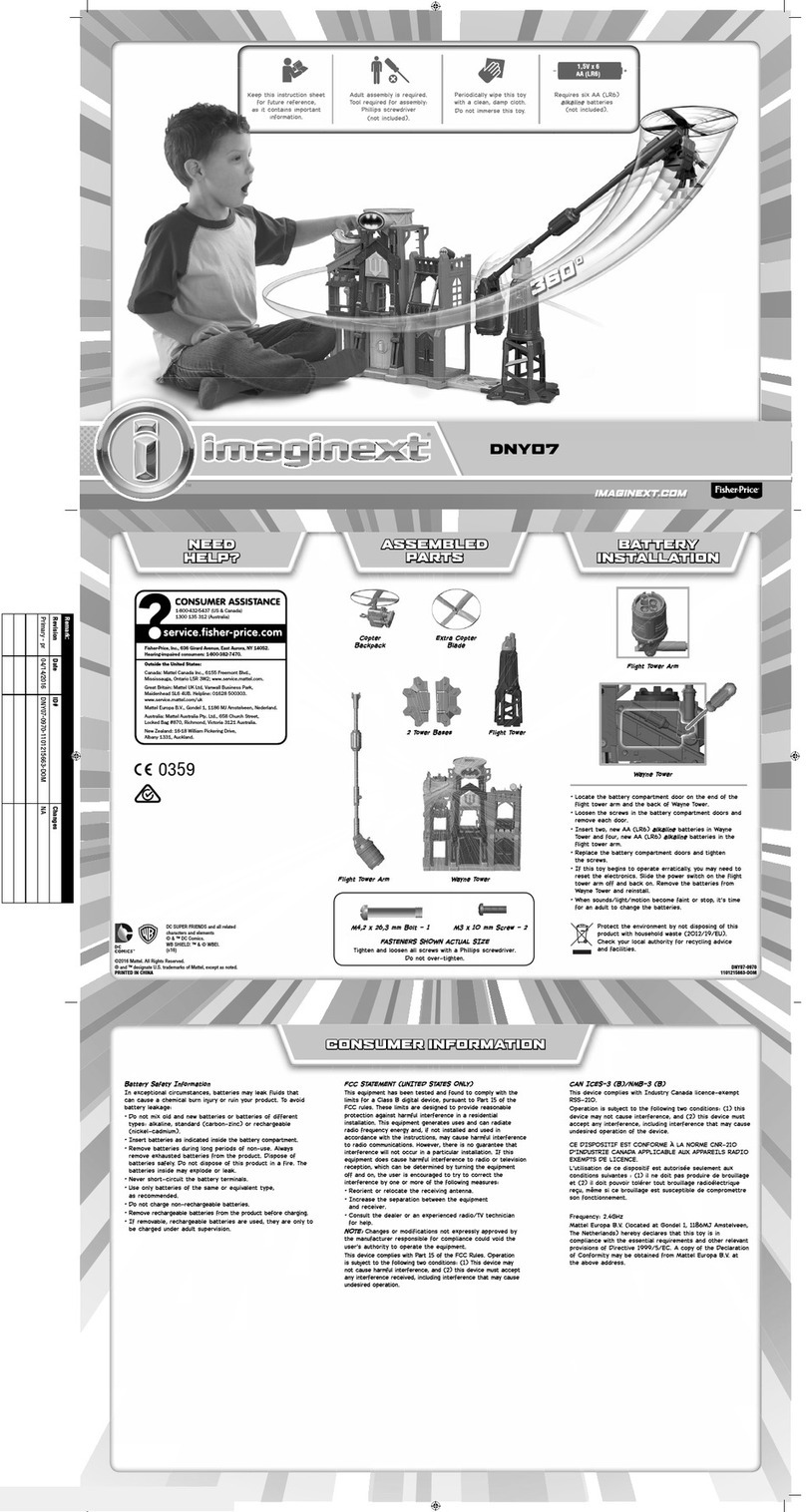 Fisher-Price Imaginext DNY07 manual