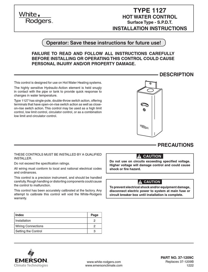 White Rodgers 1127 installation instructions