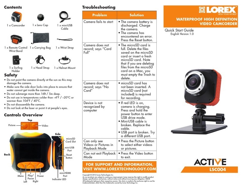 Lorex ACTIVE LSC004 User manual