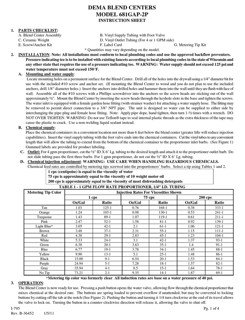 DEMA 681GAP-2P instruction sheet