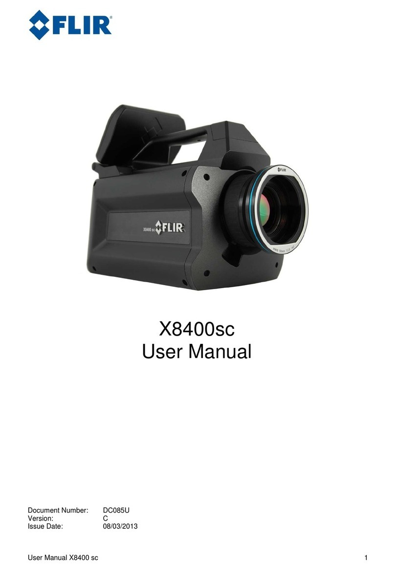FLIR X8400sc User manual