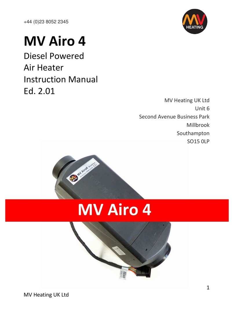 MV Heating MV Airo 4 instruction manual