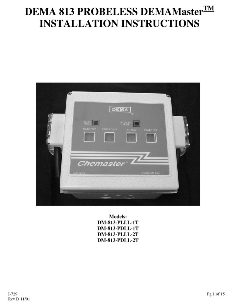 DEMA Chemaster DM-813-PLLL-1T installation instructions
