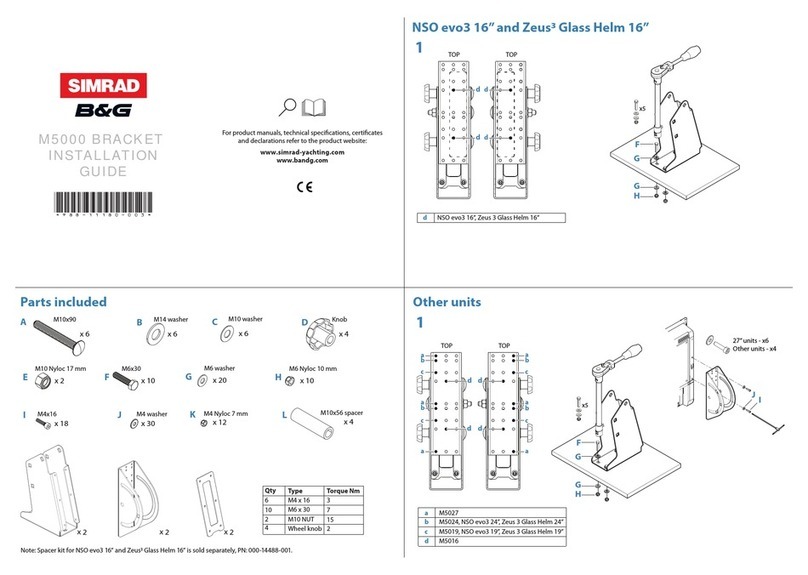Simrad M5000 Series installation guide