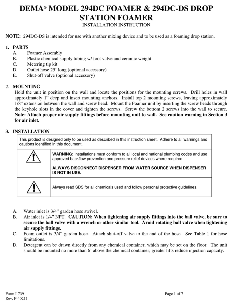 DEMA 294DC User manual