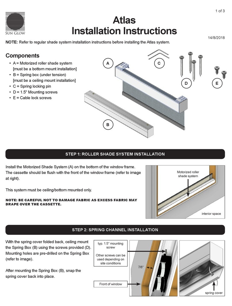 Sun Glow Atlas installation instructions