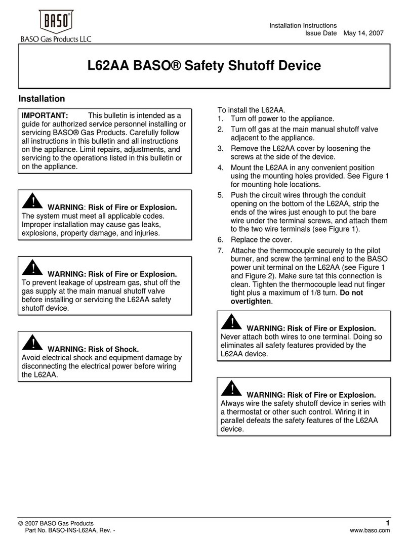 Baso L62AA installation instructions