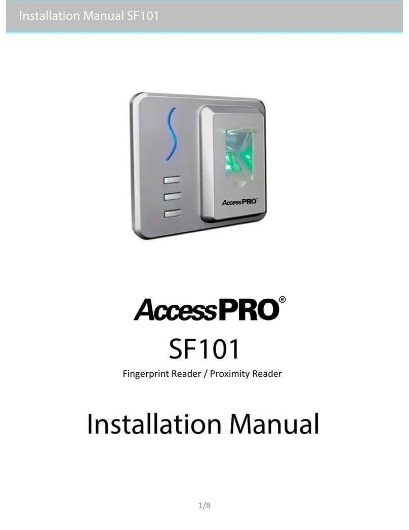 AccessPRO SF101 installation manual
