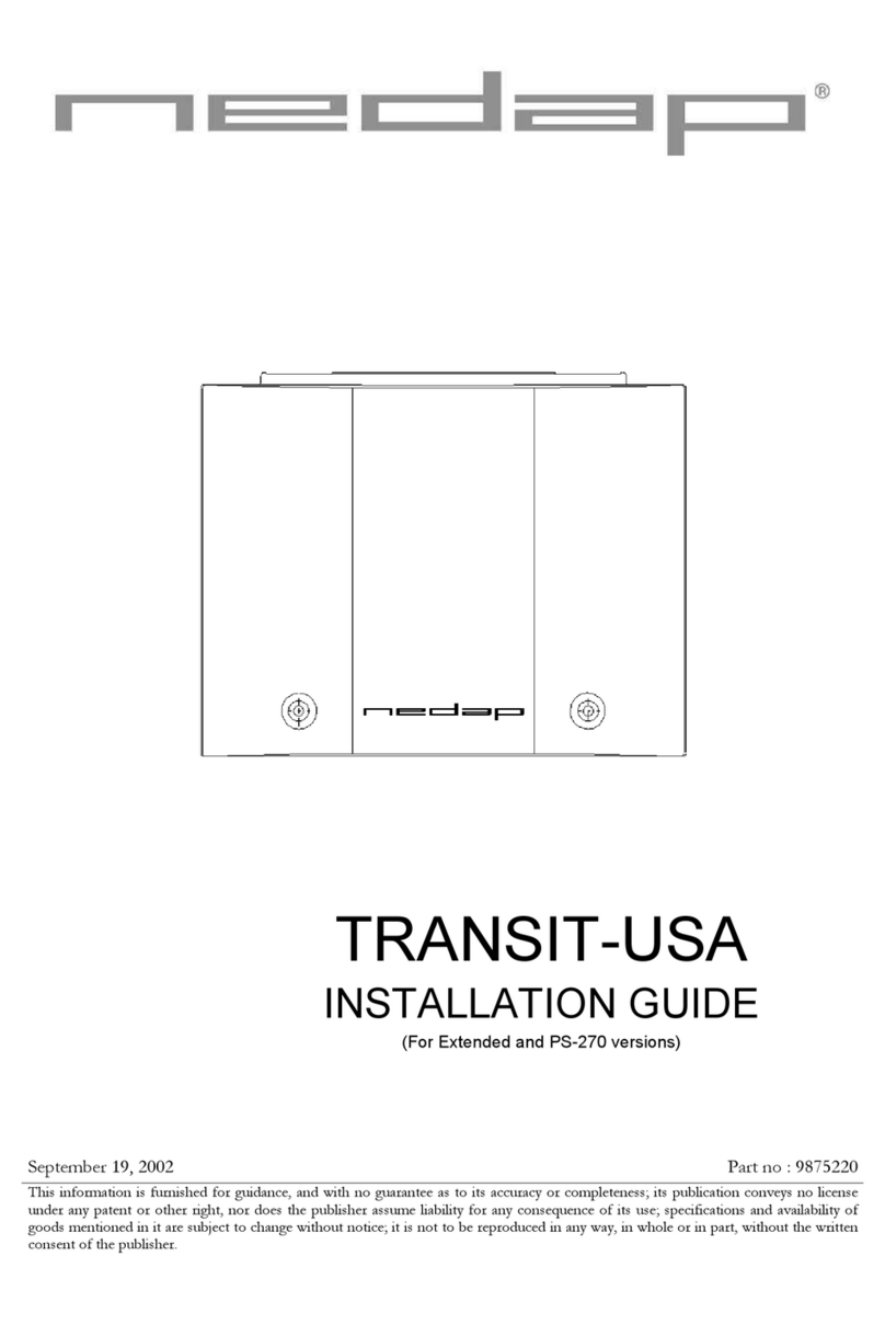 Nedap TRANSIT-USA Installation guides