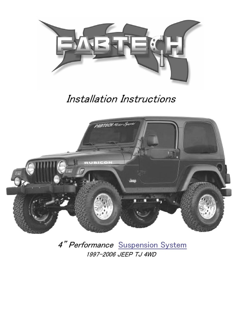 Fabtech FTS24001BK Installation instructions manual