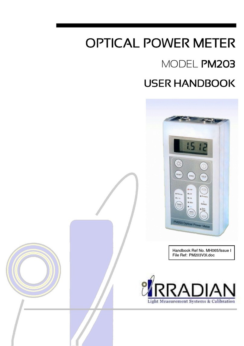 Irradian PM203 User handbook
