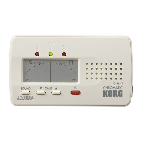 Korg CA-1 User manual