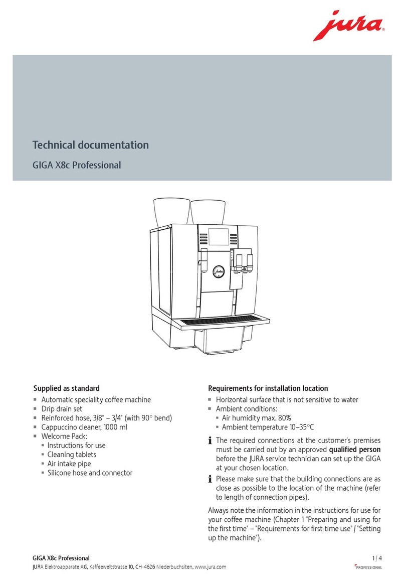Jura GIGA X8c Technical documentation