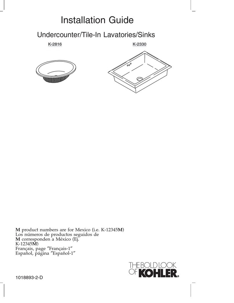 Kohler K-2816 Operating and maintenance instructions