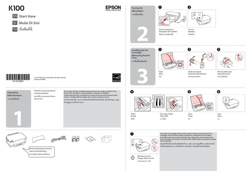 Epson K100 Instruction Manual