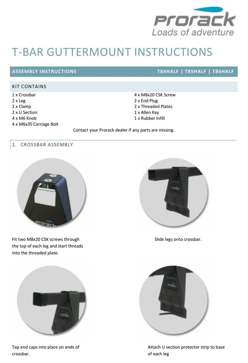 Prorack T84HALF User manual