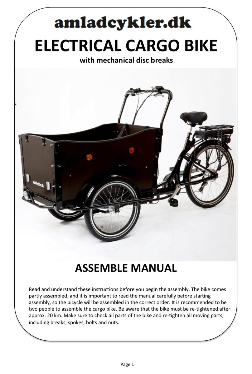 AMLADCYKLER Electrical Cargo Bike Installation guide