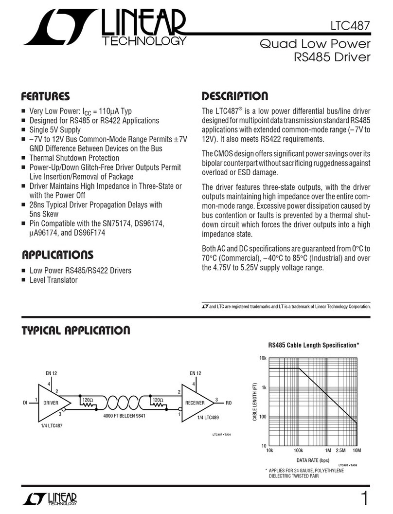 Linear Technology LTC487 manual
