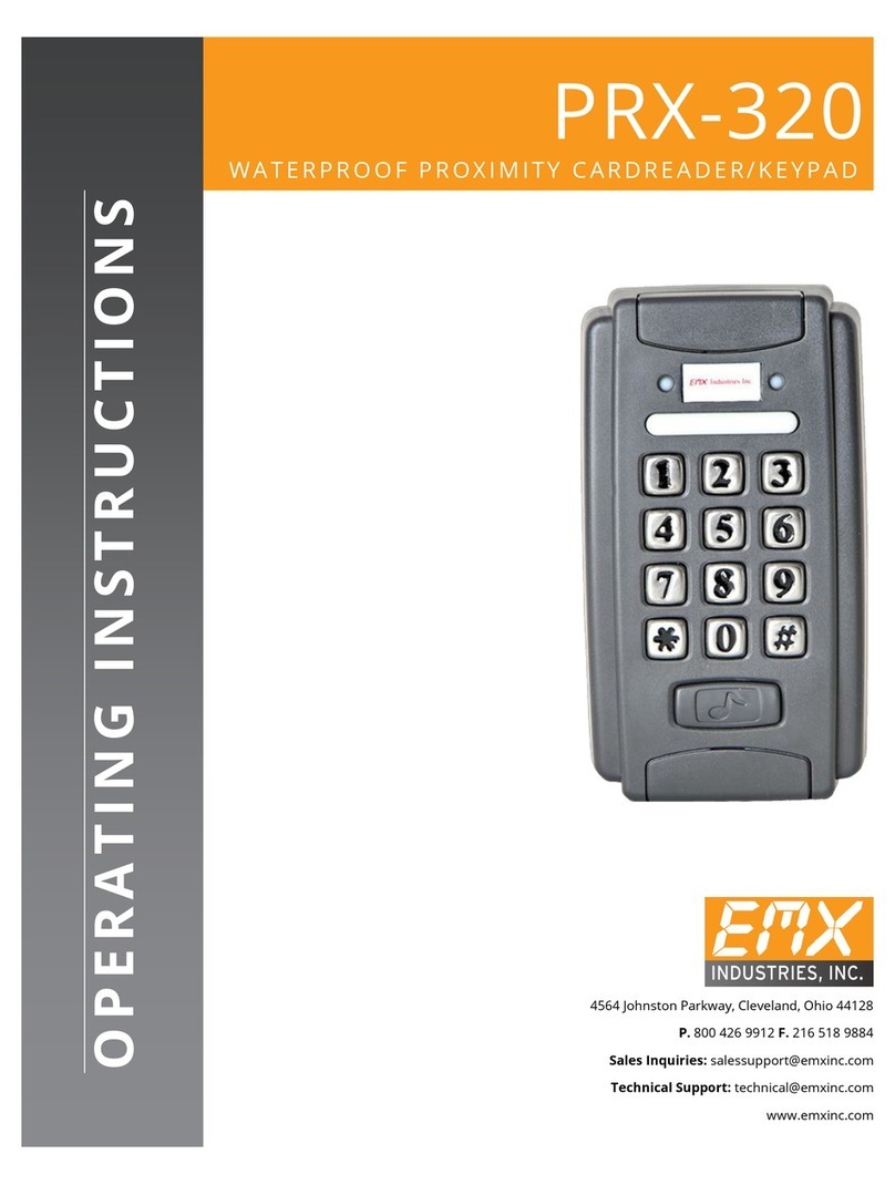 EMX PRX-320 operating instructions