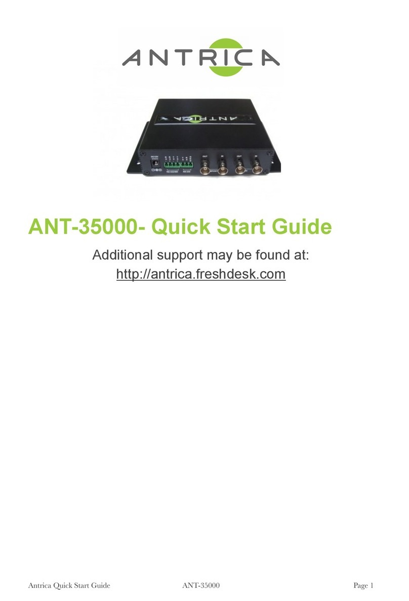 Antrica ANT-35000 quick start guide