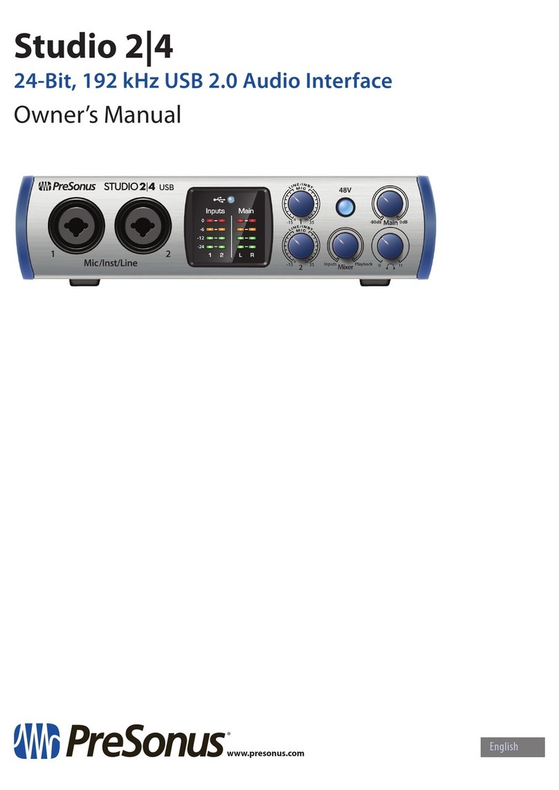 PRESONUS QUANTUM 2 owner's manual