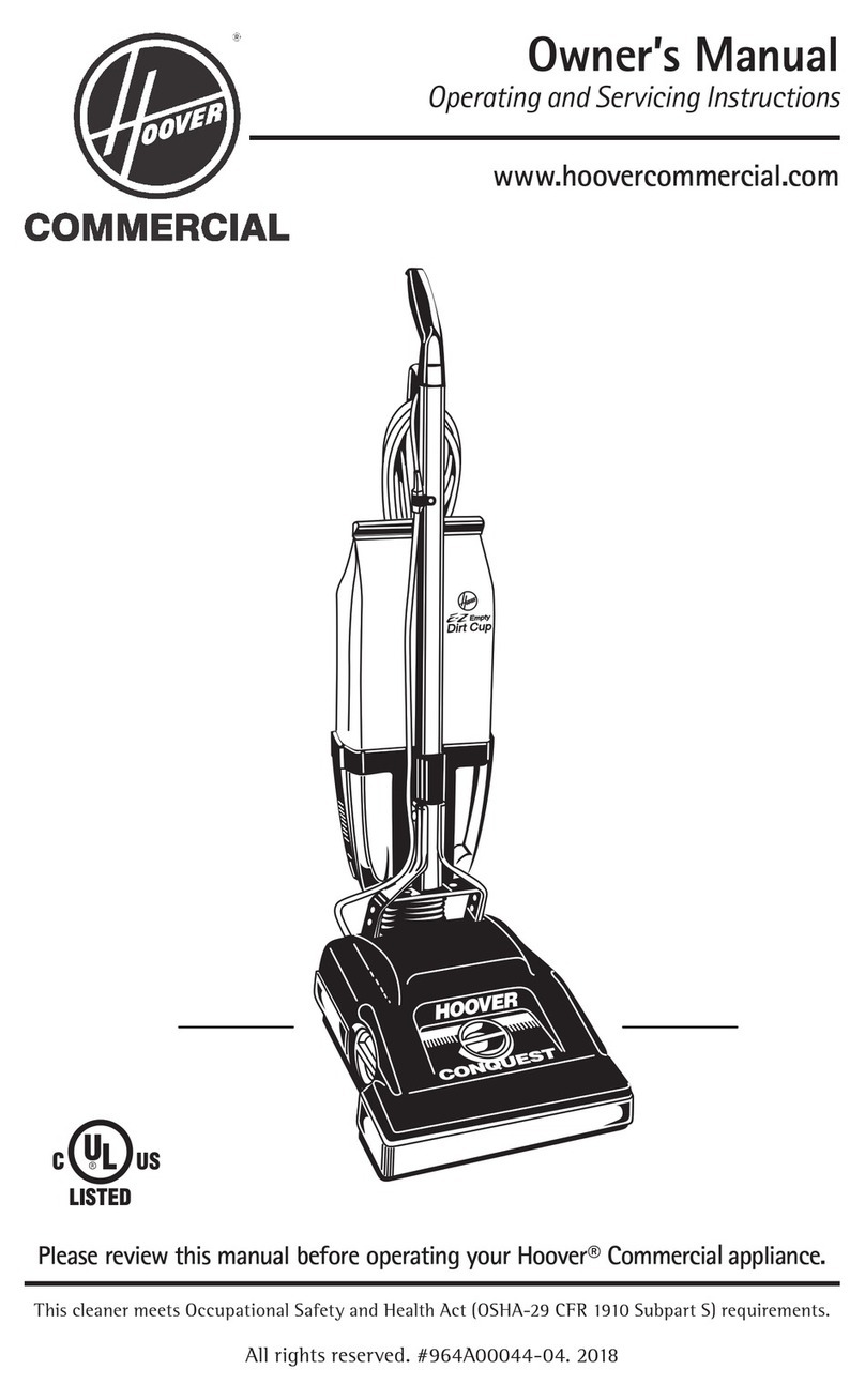 Hoover Conquest 14 owner's manual