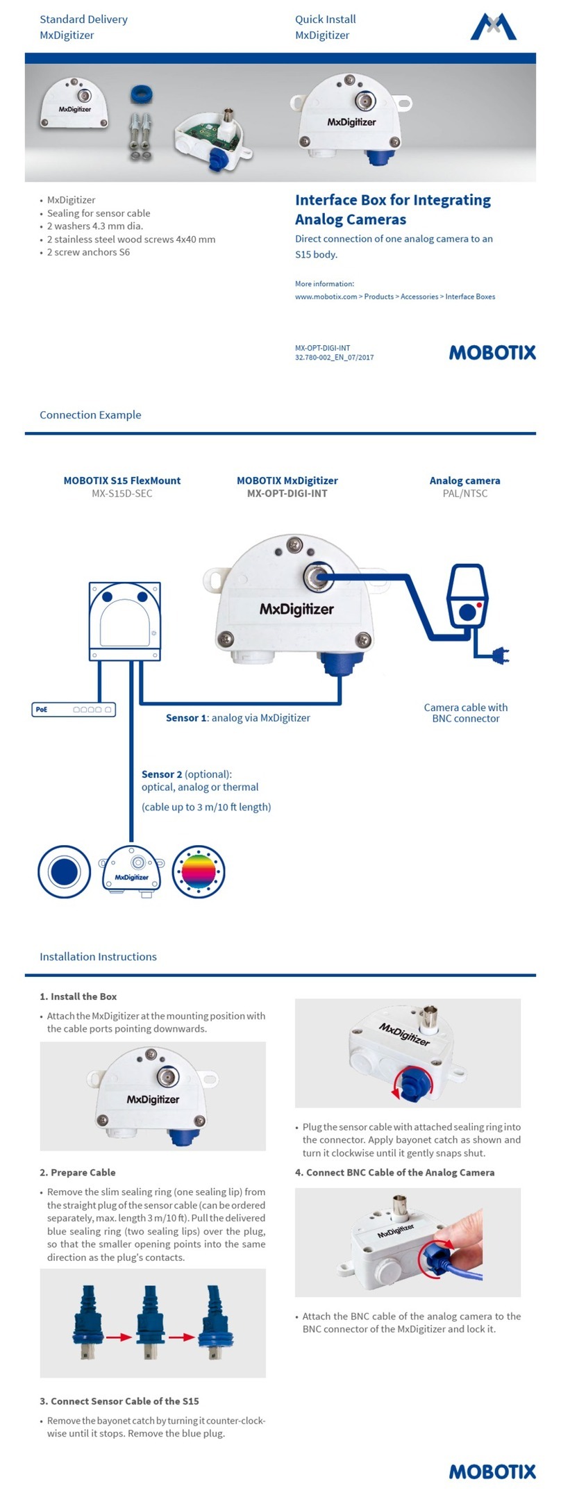 Mobotix MxDigitizer Quick install