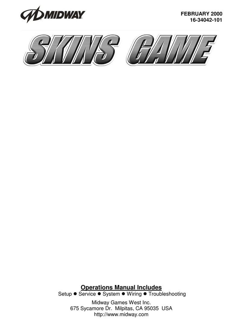 Midway Skins Game Operation manual Midway Skins Game Operation manual