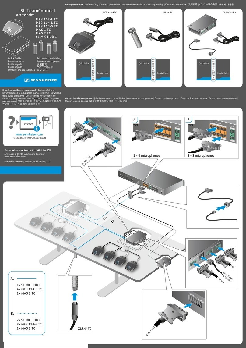 Sennheiser MEB 102-L TC User manual