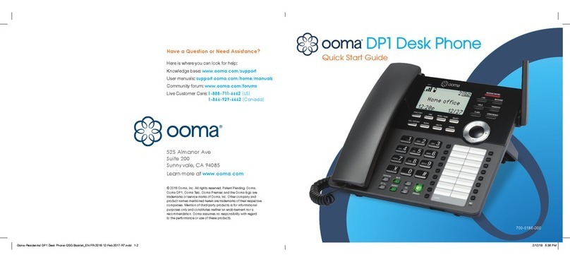 ooma DP1 User manual