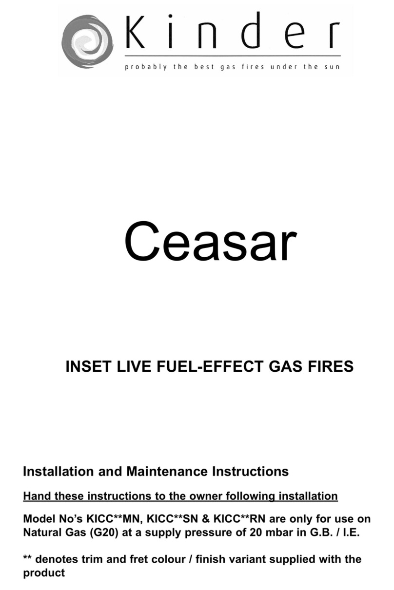 Kinder Ceasar Installation and maintenance instructions