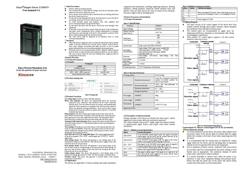 Kinco 2CM0870 User manual