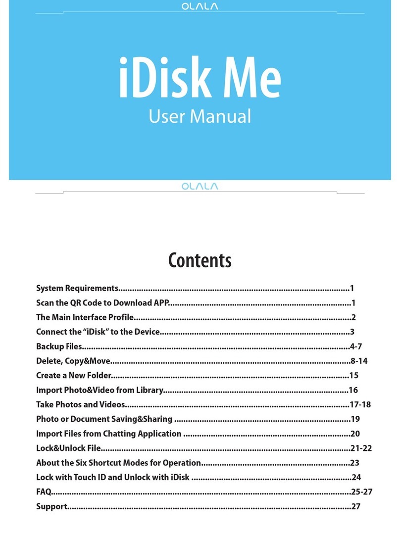 Olala iDisk Me User manual