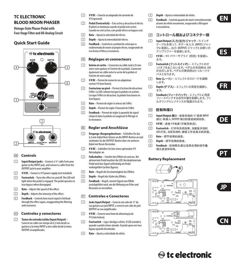 TC Electronic Blood Moon Phaser User manual