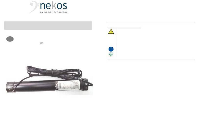 nekos MR28-B User manual