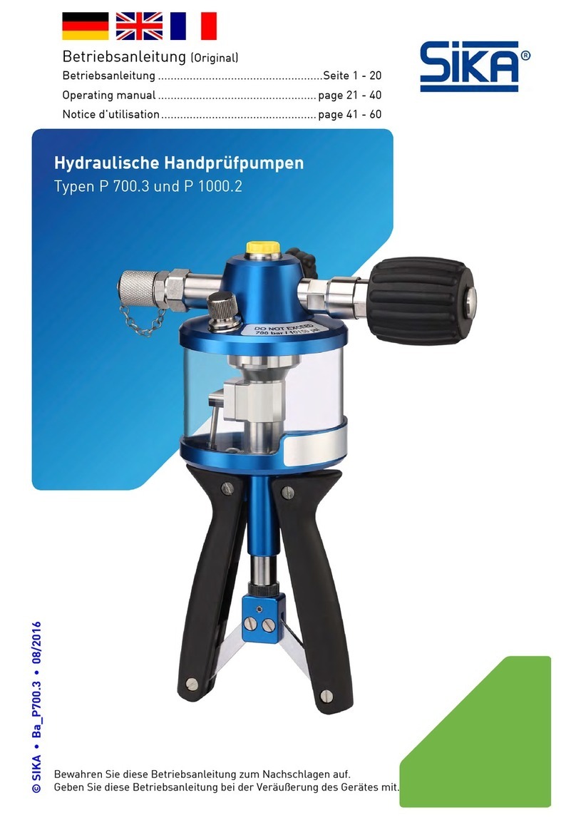 SIKA P 700.3 operating manual