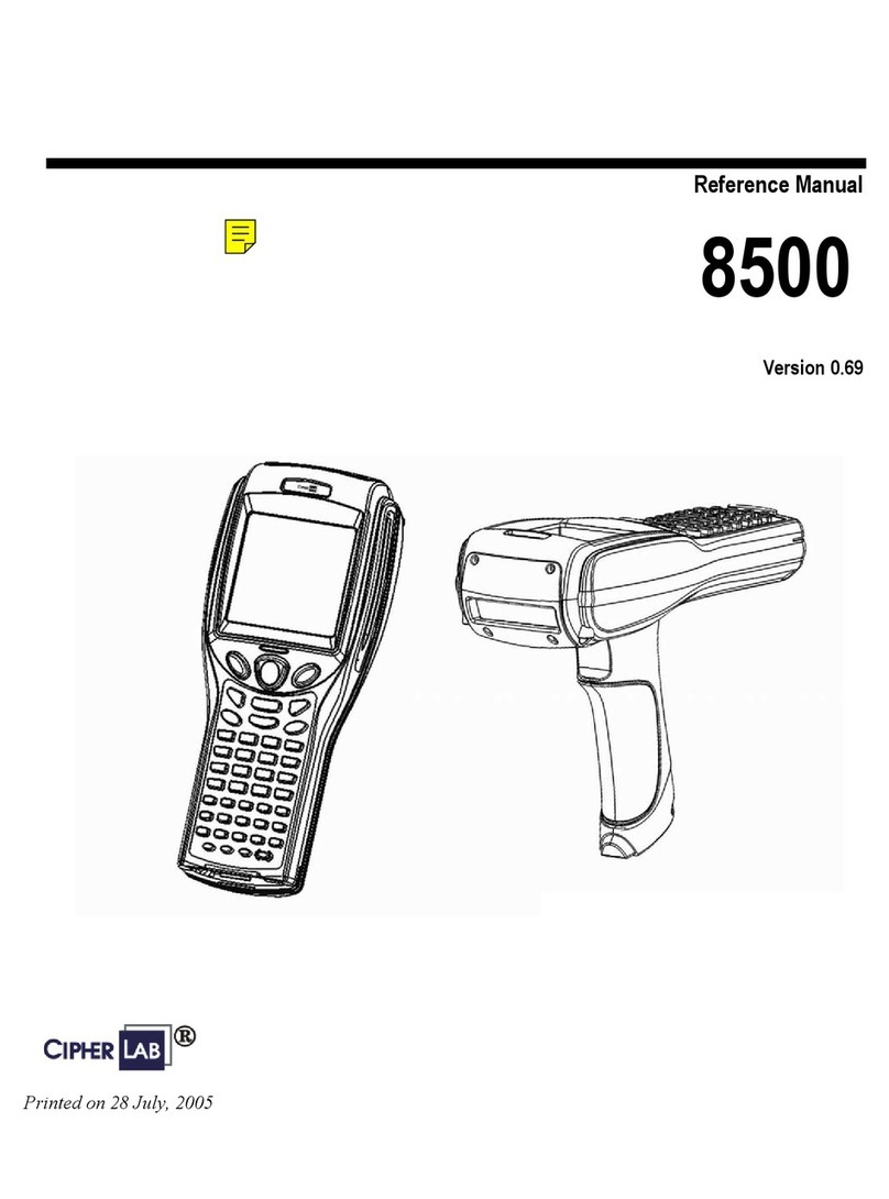 CipherLab 8500 Series Operator's reference guide