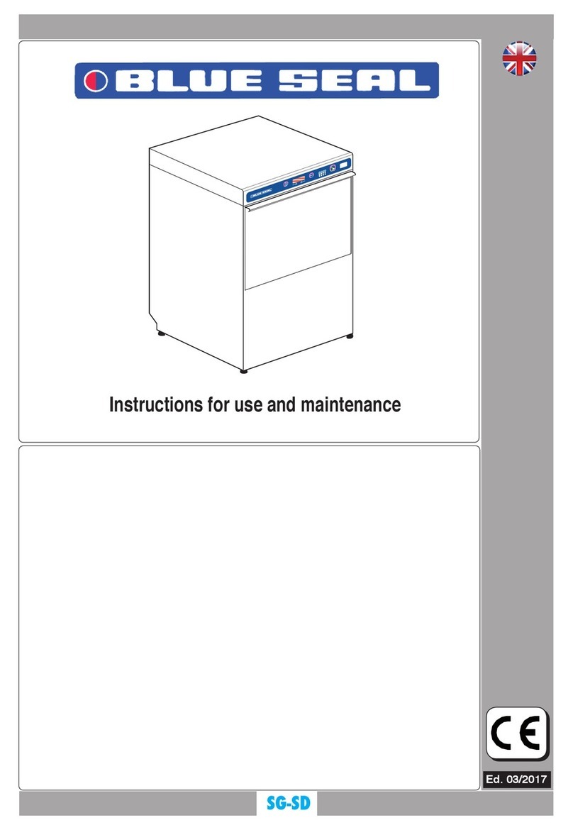 Blue Seal SG 4 E2 Instructions for use and maintenance Blue Seal SG 4 E2 Instructions for use and maintenance