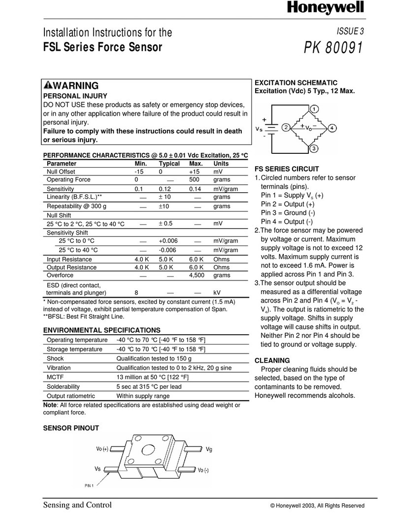 Honeywell FSL Series installation instructions