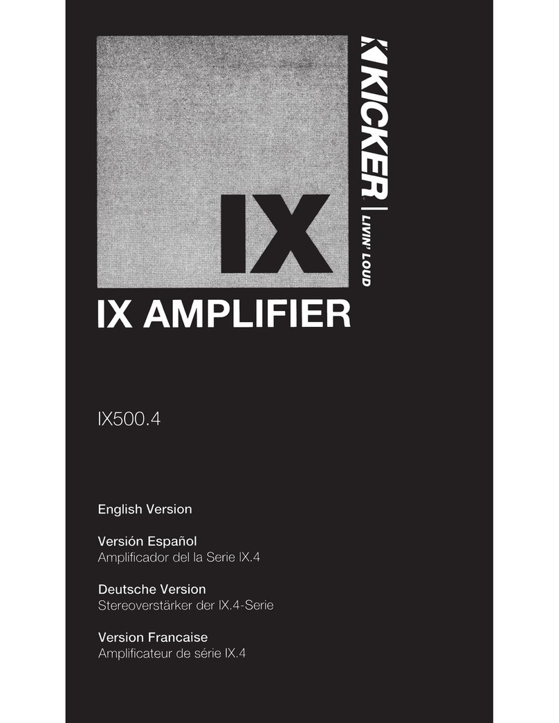 Kicker IX500.4 owner's manual