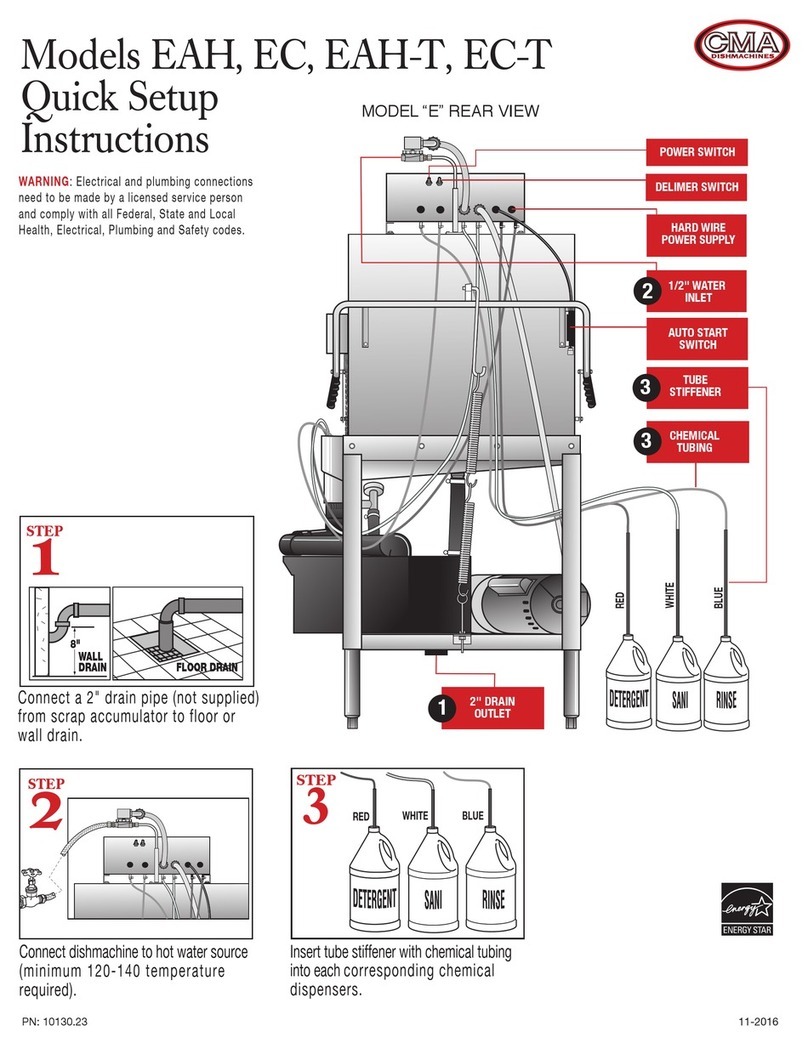 CMA Dishmachines EAH Manual CMA Dishmachines EAH Manual