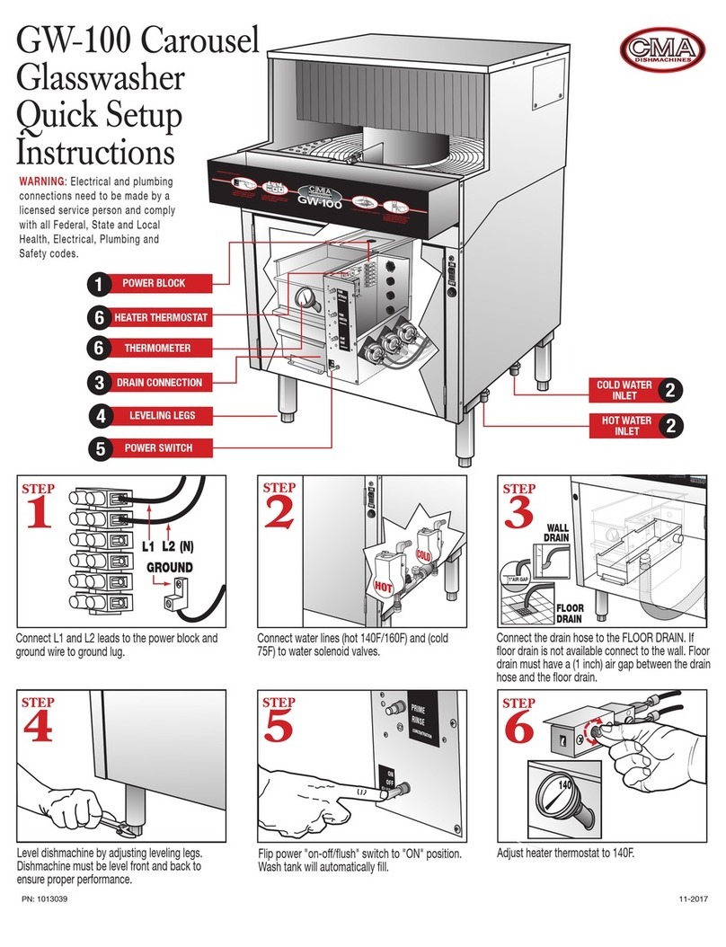 CMA Dishmachines GW-100 Manual CMA Dishmachines GW-100 Manual