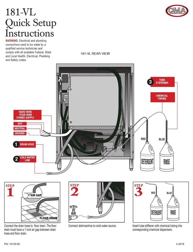 CMA Dishmachines 181-VL Manual